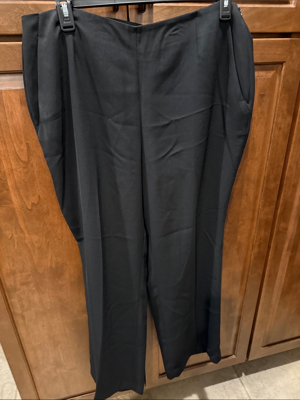 Vince Camuto Black Wide-Leg Trousers